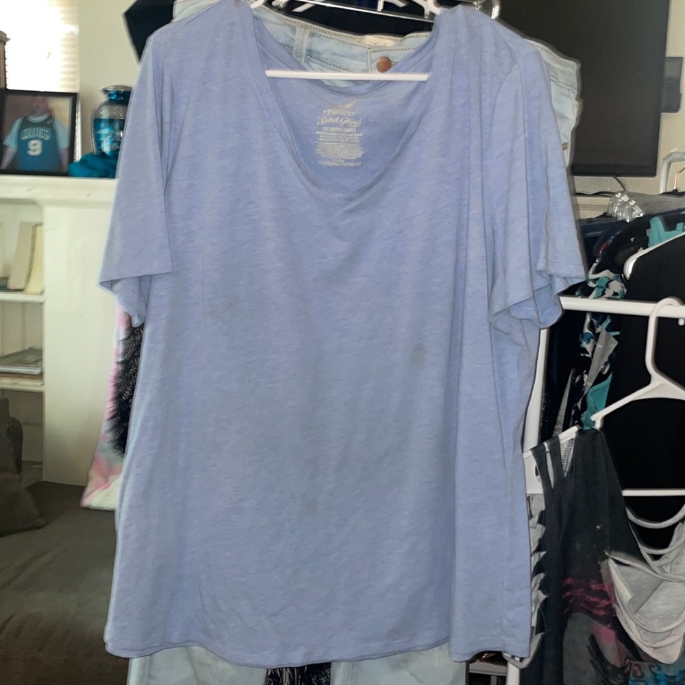 Faded Glory light blue size 22W/24W t-shirt